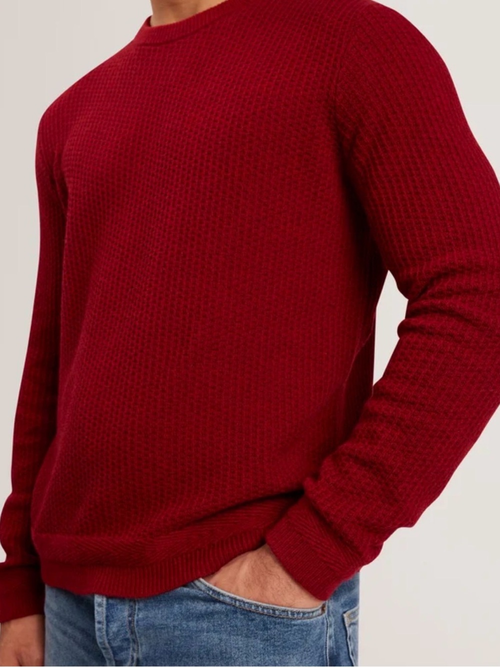 Ted Baker Burnt Orange Waffle Sweater Size Large